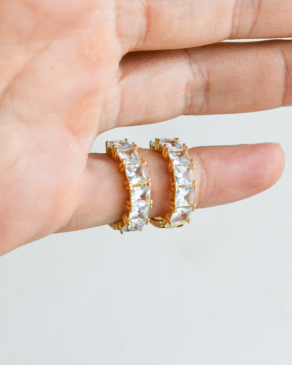 Aretes Crystal Blancos