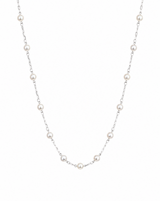 Choker Pearly Plateado