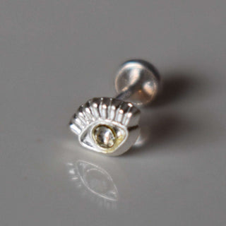 Piercing Ojo Blanco Plata .925 (1 pza)