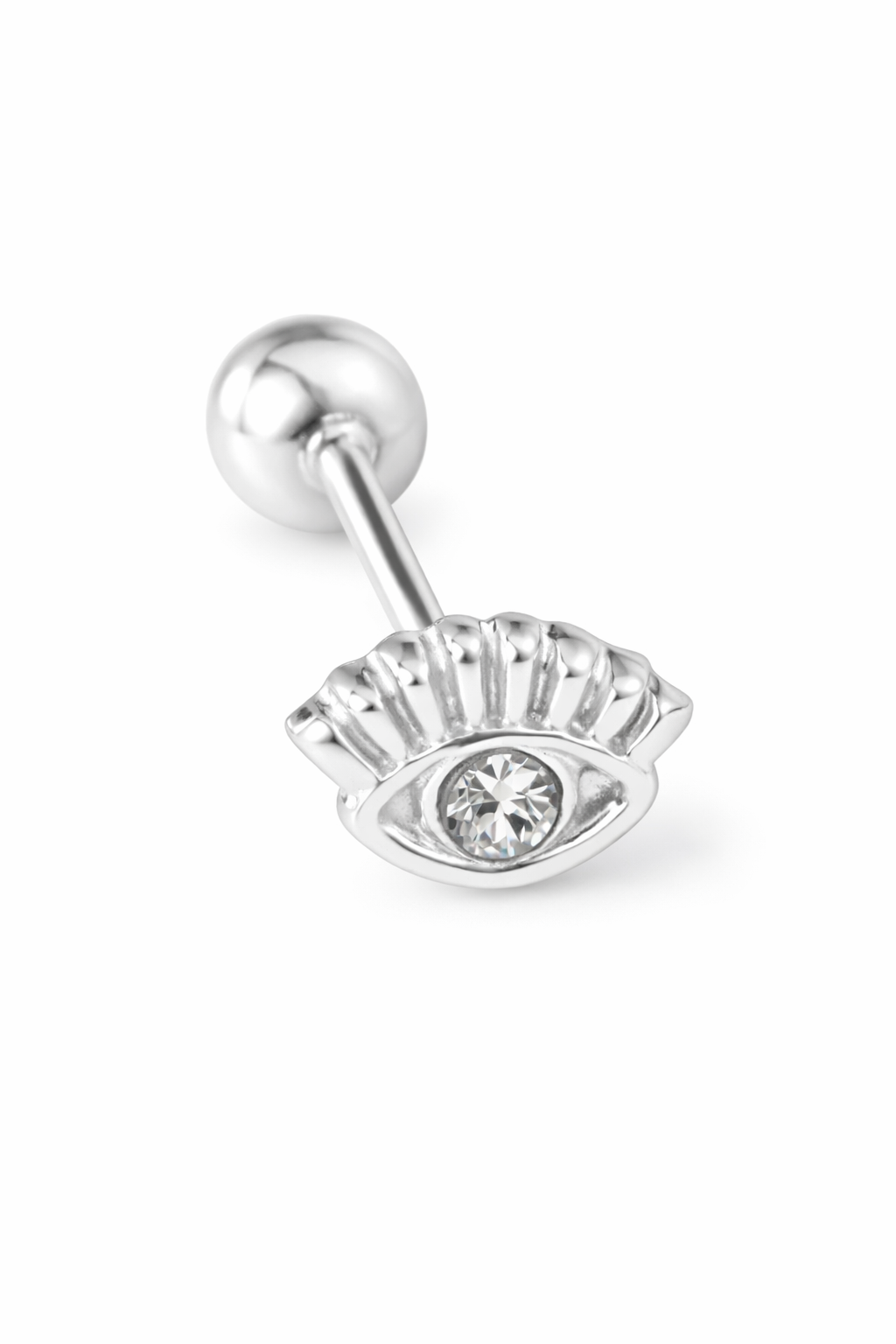 Piercing Ojo Blanco Plata .925 (1 pza)