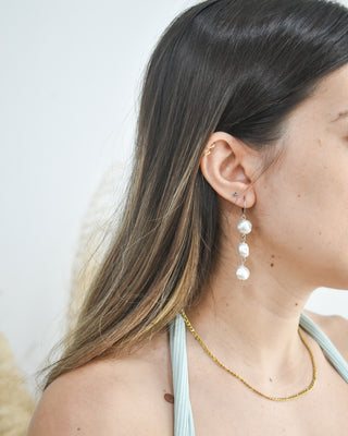 Aretes Maldivas Perlas