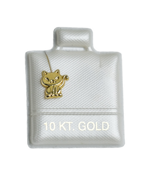 Piercing Gato Oro 10K - 1 pz