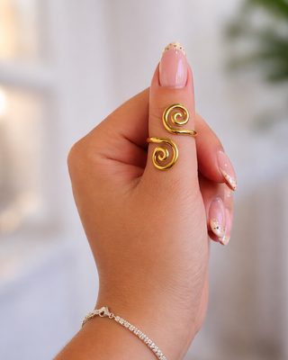 Anillo Dos Espirales