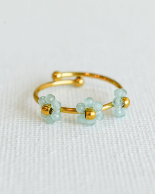 Anillo Florecitas Azul