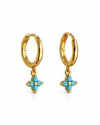 Huggies Flor Azul Plata .925