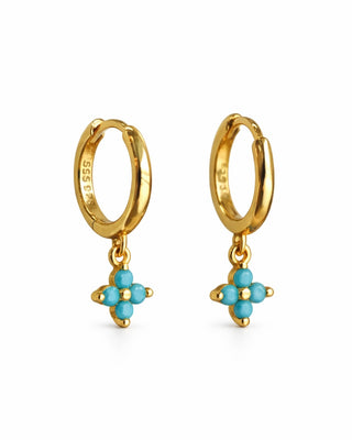 Huggies Flor Azul Plata .925