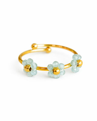 Anillo Florecitas Azul