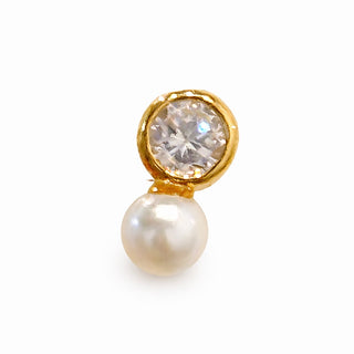 Piercing Circulo Perla Oro 10K