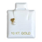 Piercing Corazón Perla - Oro 10K (1 pz)