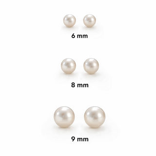 Aretes Perlas Blancas Plata .925