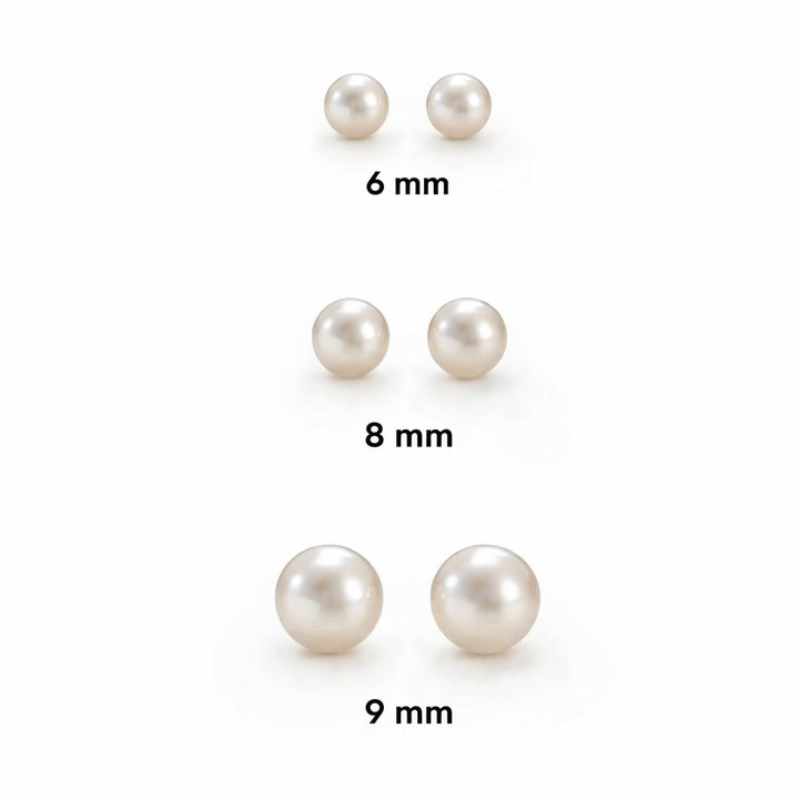 Aretes Perlas Blancas Plata .925