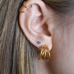 Arracadas Triples Lisas