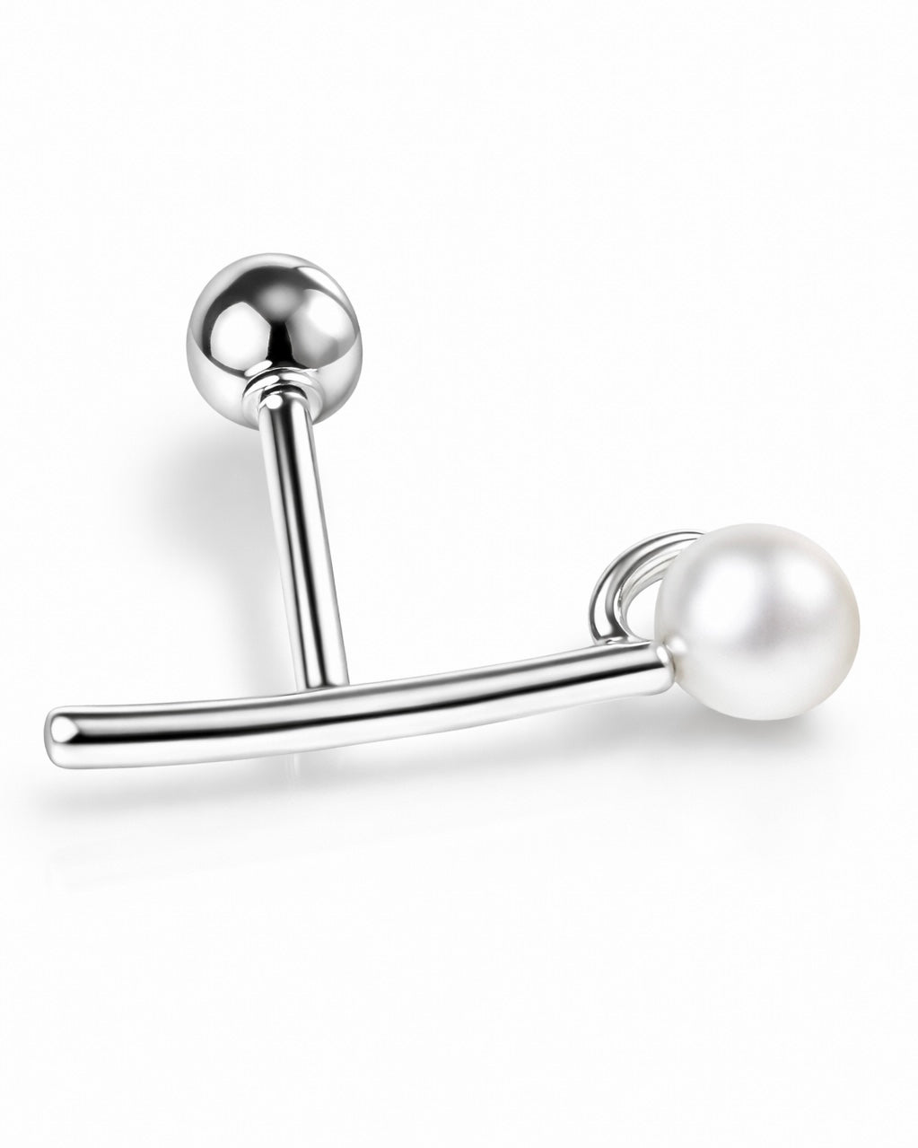 Piercing Línea Perla Plata .925 (1 pza)