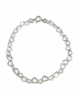 Pulsera Corazoncitos Plata .925