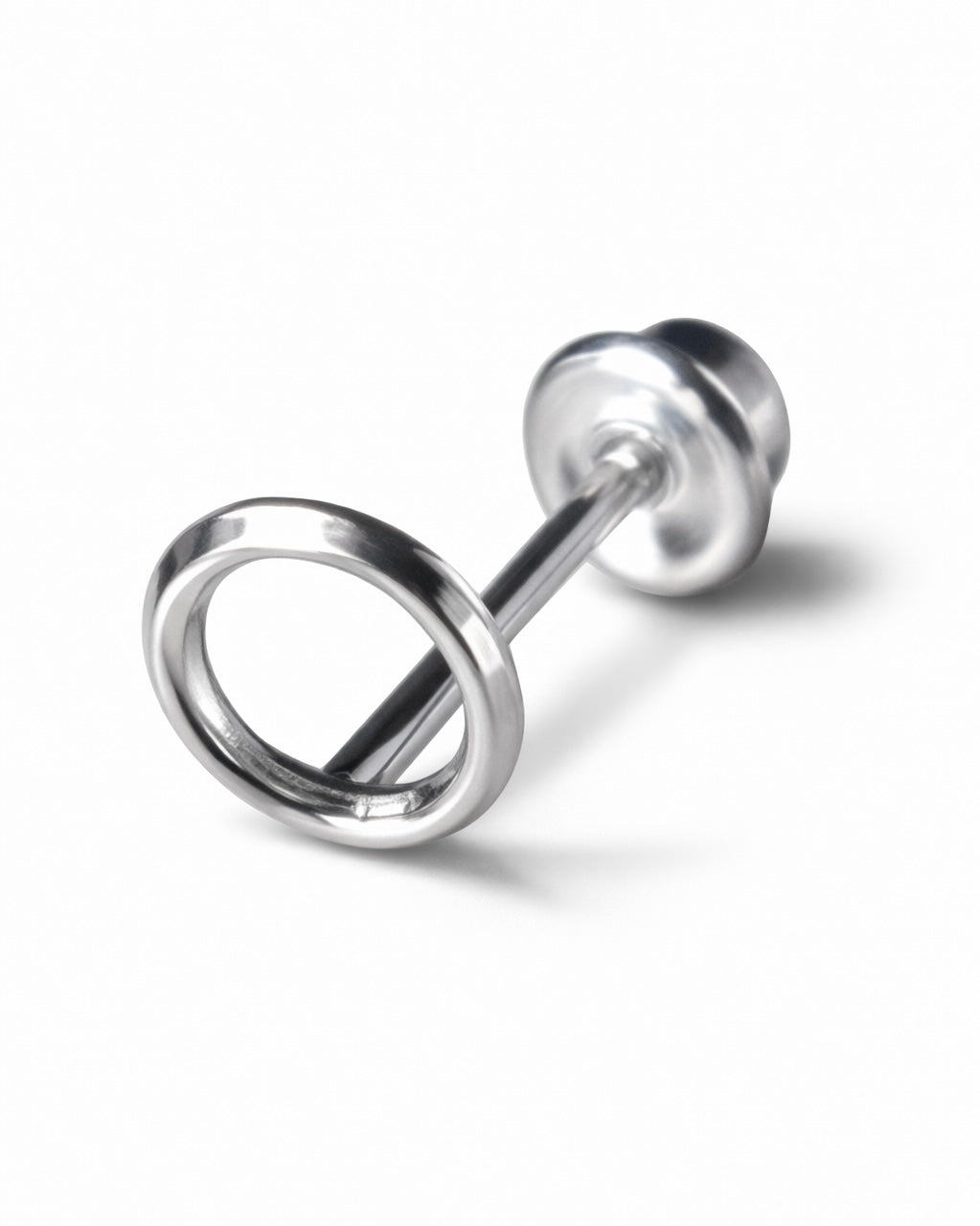 Piercing Circulo Hueco Plata .925 (1pza)