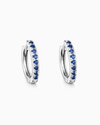 Aretes Clau Azul Plata .925