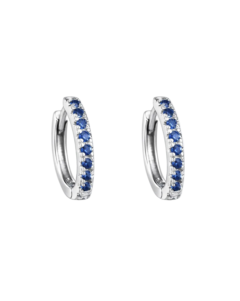 Aretes Clau Azul Plata .925