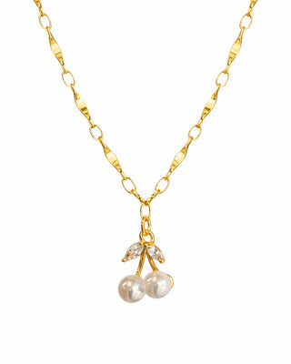 Collar Cereza Perlas