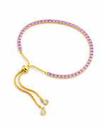 Pulsera Tennis Púrpura - Ajustable