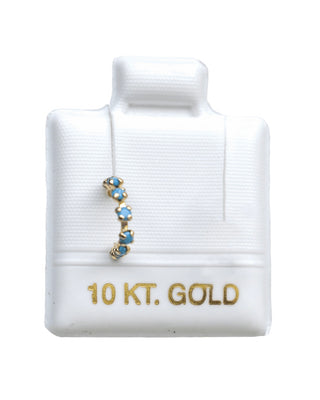 Piercing Arco Azul - Oro 10k