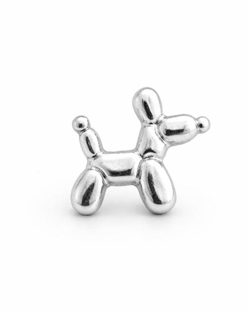 Piercing Perrito Globo Plata .925