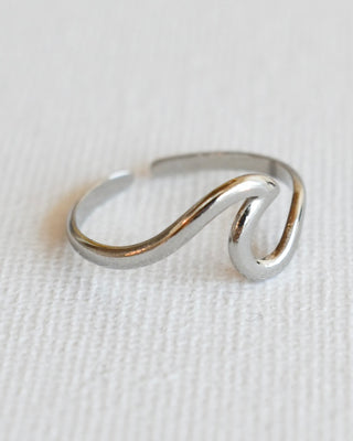 Anillo Ola Plateado