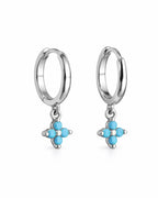 Huggies Flor Azul Plata .925