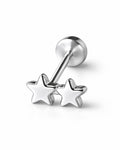 Piercing Dos Estrellas - Plata 925 (1 pz)