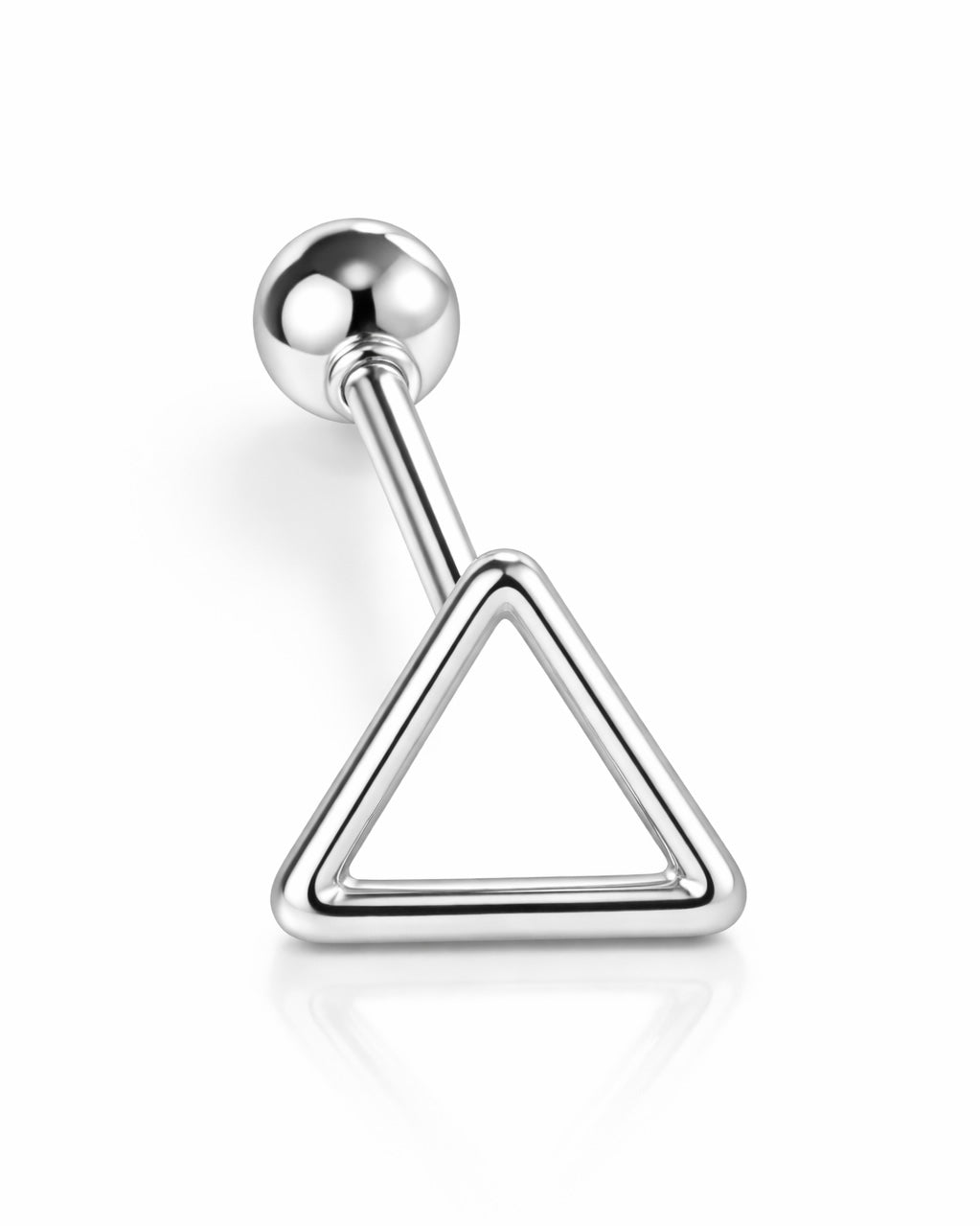 Piercing Triángulo Hueco - Plata 925 (1 pz)