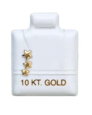 Piercing Tres Estrellas  - Oro 10K (1 pz)