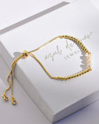 Pulsera Tres Perlas Ajustable
