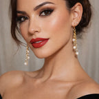 Aretes Cascada Perlas