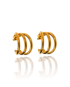 Arracadas Triples Lisas