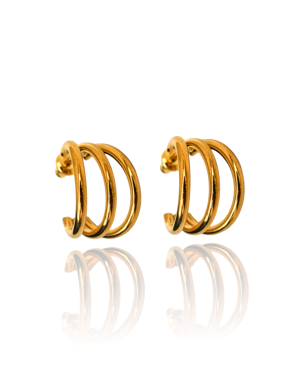 Arracadas Triples Lisas