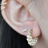 Arracadas Beige Mini