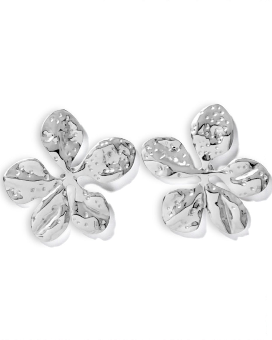 Aretes Alhelí Plateados