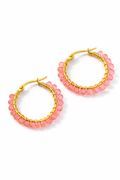 Aretes Isabellla Rosa Claro