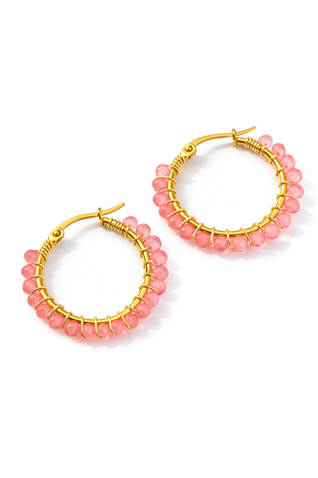 Aretes Isabellla Rosa Claro