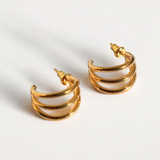 Arracadas Triples Lisas