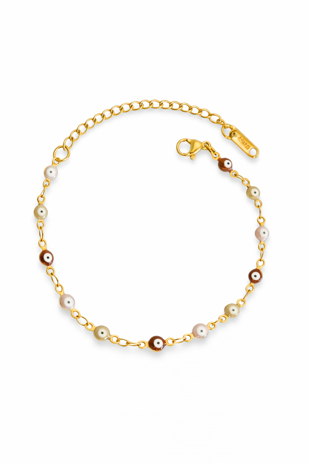 Pulsera Ojitos Beige