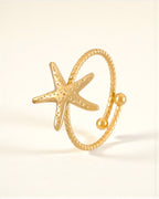 Anillo Starfish Textura