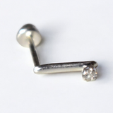 Piercing Línea Cristal Plata .925 (1 pza)