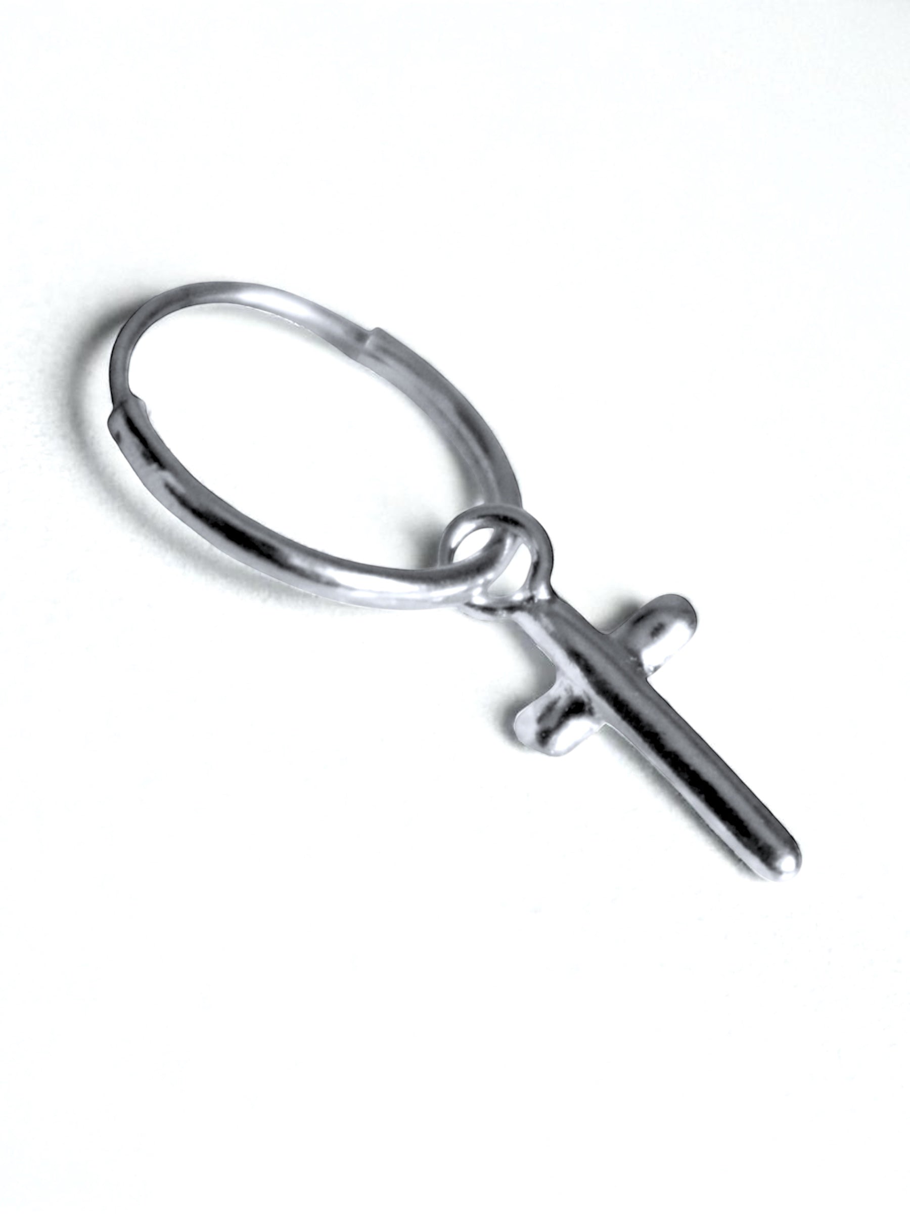 Arracadita Mini Cruz - Plata 925