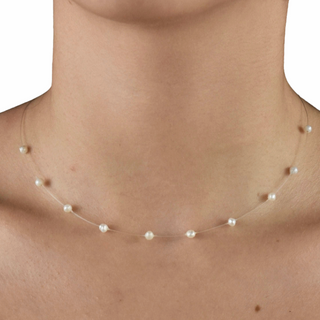 Collar Baby Pearls Transparente