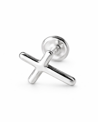 Piercing Cruz Plata .925 (1 pza)