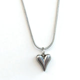 Collar Corazon Globo Alargado