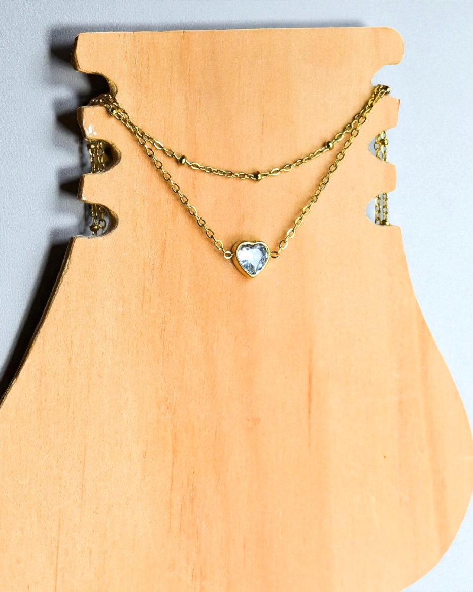 Tobillera Crystal Heart