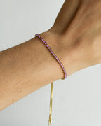 Pulsera Tennis Púrpura - Ajustable