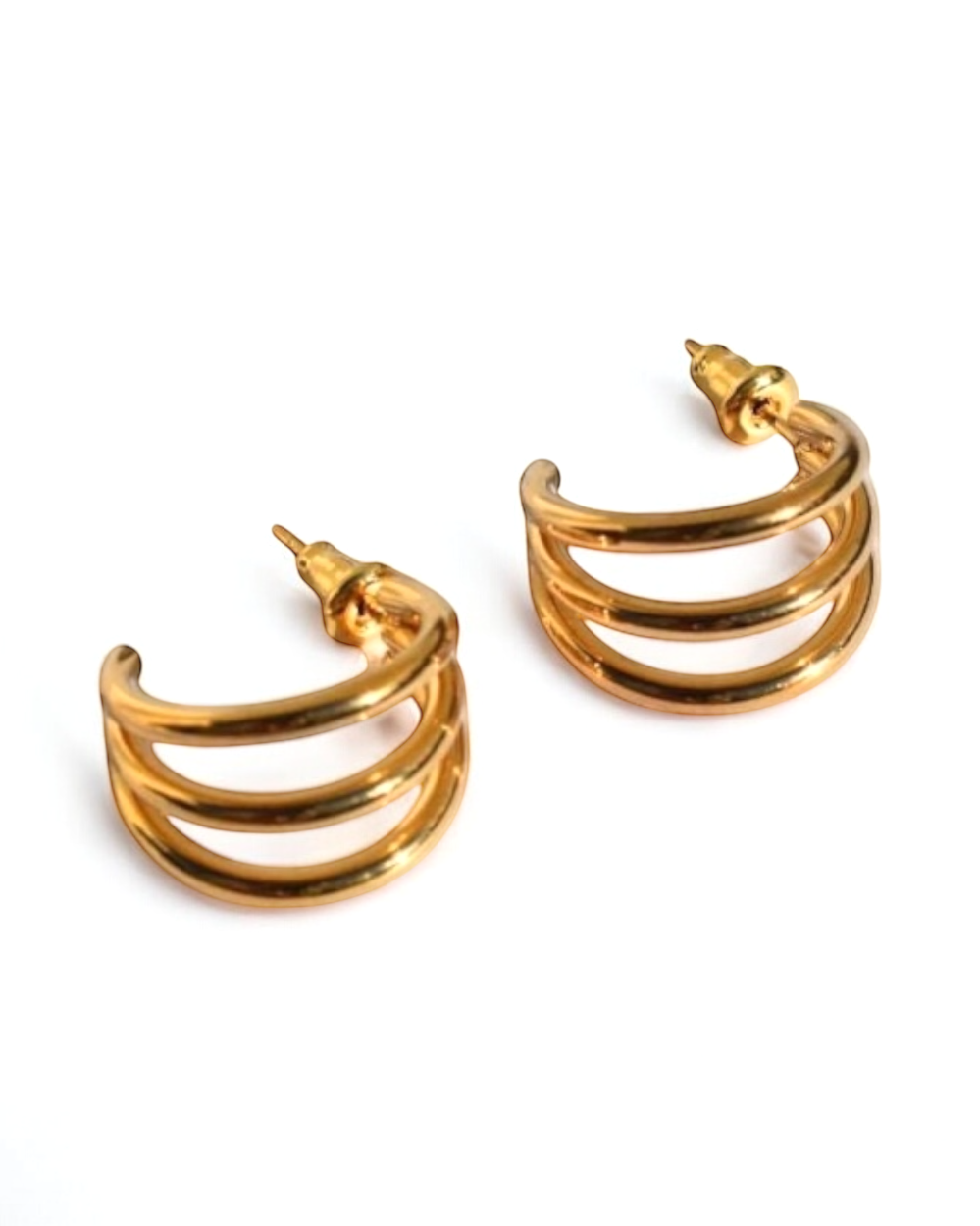 Arracadas Triples Lisas