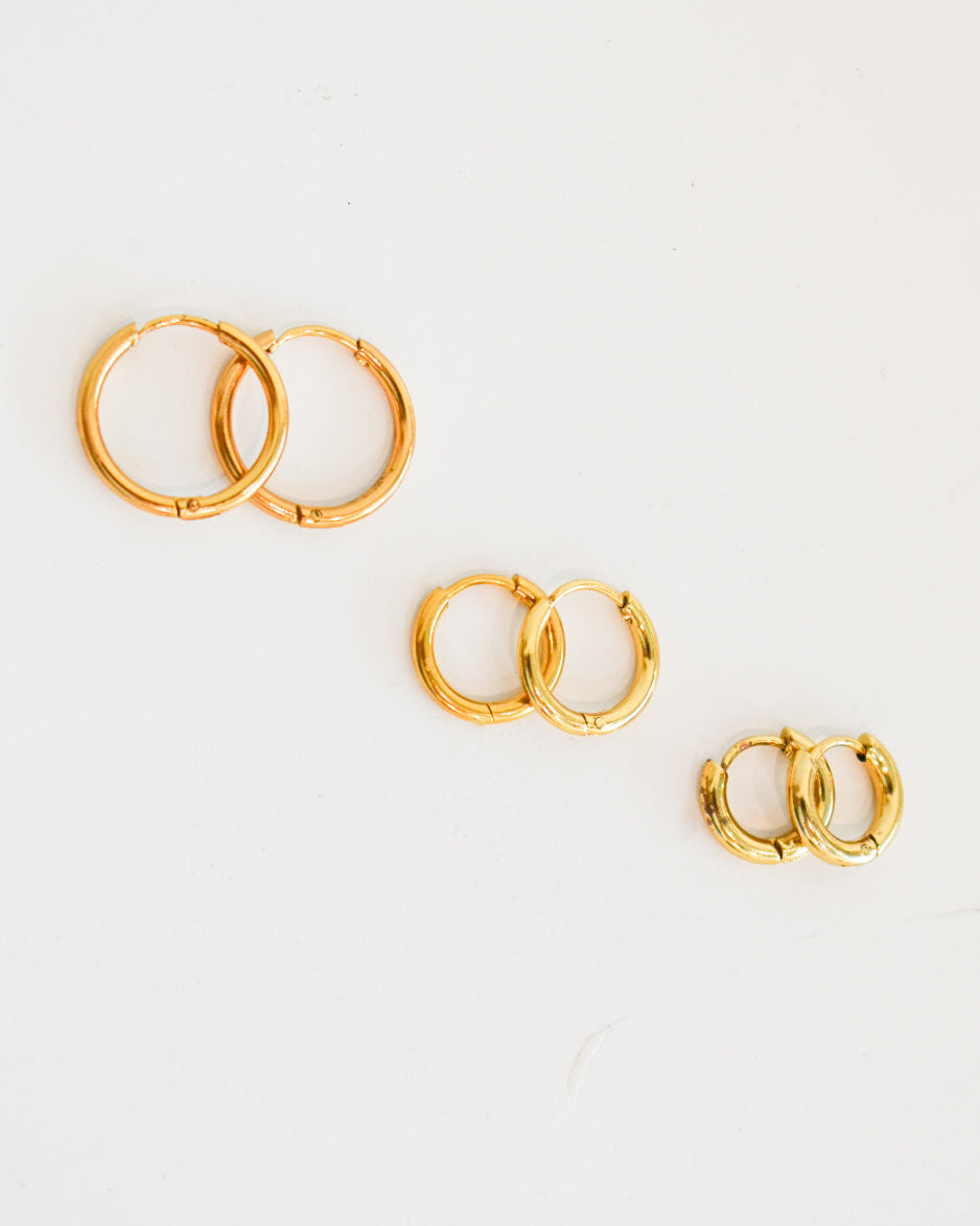 Arracadas Lisa Dorada